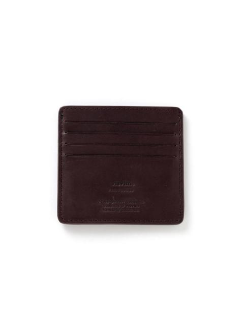 LEATHER CARD CASE BURGUNDY