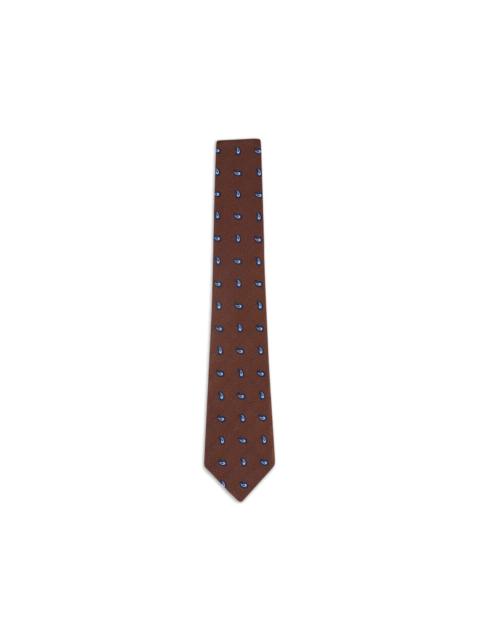 paisley-patterned tie