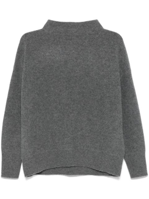 cashmere funnel-neck sweater