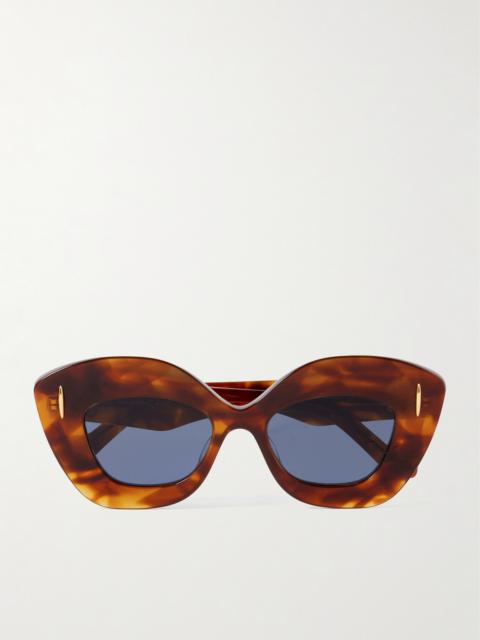 Oversized Cat-eye Tortoiseshell Acetate Sunglasses