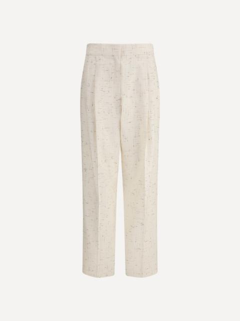 Buttoned fabric Pants