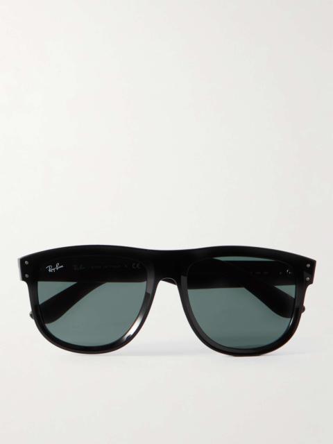 Boyfriend Reverse D-Frame Acetate Sunglasses