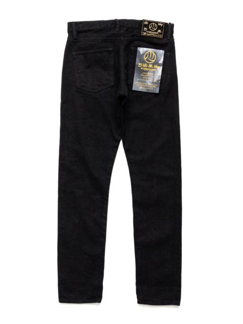 D1864 Kyoto Black Dyeing Jeans Relax Tapered