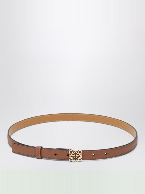 Anagram belt in hammered calf leather