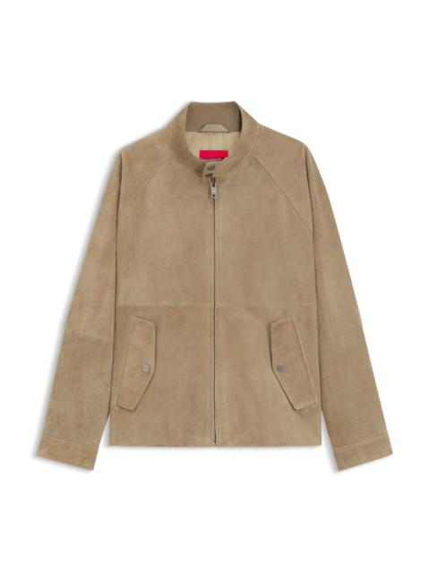 SUEDE JACKET IN A REGULAR FIT