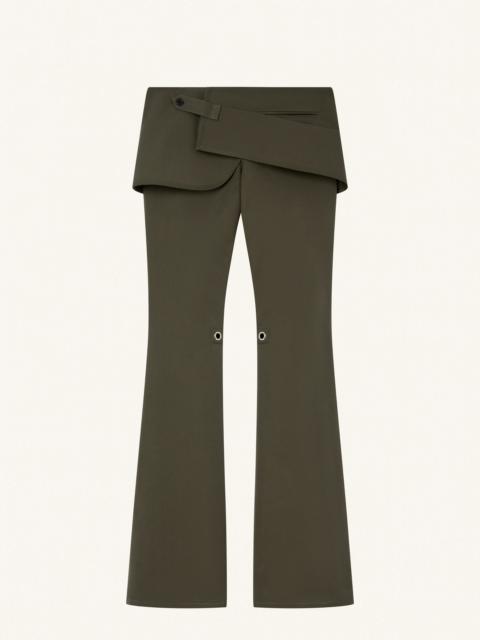 MODULAR OVERSKIRT COTTON BOOTCUT PANTS