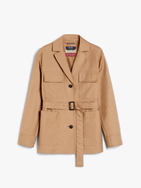 GIULIA Water-repellent cotton belted jacket