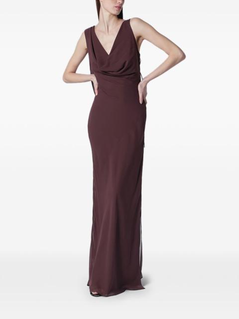 strappy openback maxi dress