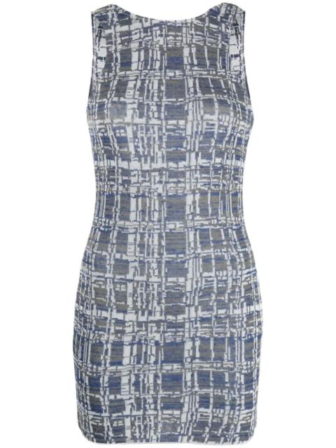 sleeveless knitted minidress