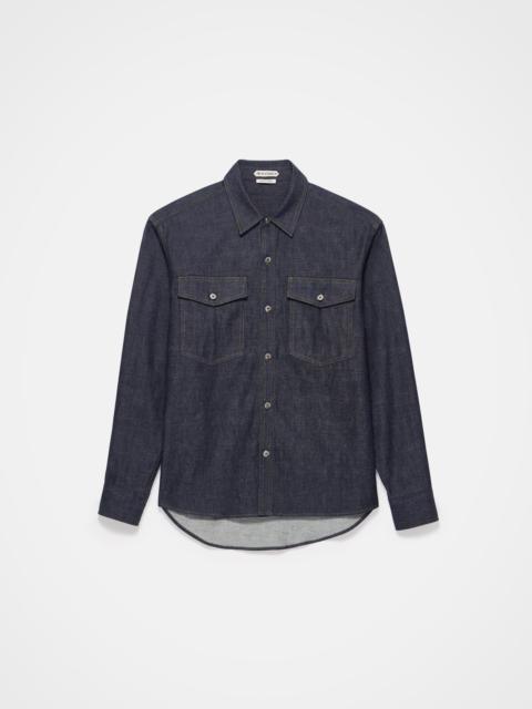 OVERSIZED DENIM SHIRT IN INDIGO