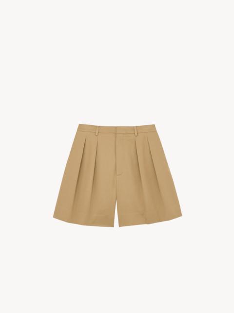 SHORTS IN COTTON GABARDINE