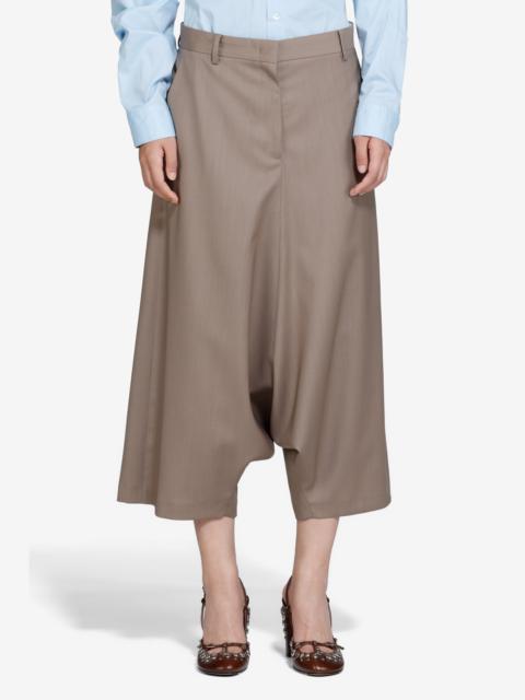 BAGGY CROPPED TROUSERS