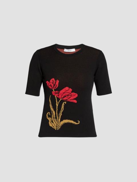 FLORAL JACQUARD KNIT JUMPER