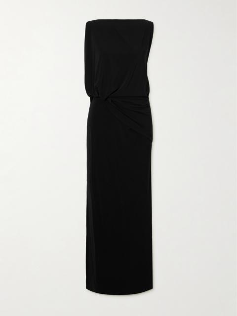 Peplo Stretch-jersey Maxi Dress