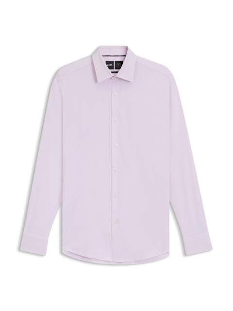 SLIM-FIT SHIRT IN PERFORMANCE-STRETCH STRUCTURED FABRIC