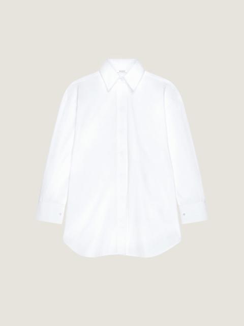 ASYMMETRIC SHIRT IN POPLIN