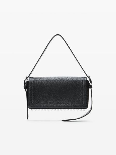 Black Ricco Slim Flap Bag