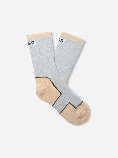 ® Women's Luann Winter Boot Sock Wool Blend in Reef Blue/Cream