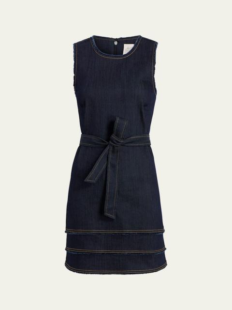 Mindie Sleeveless Denim Mini Dress