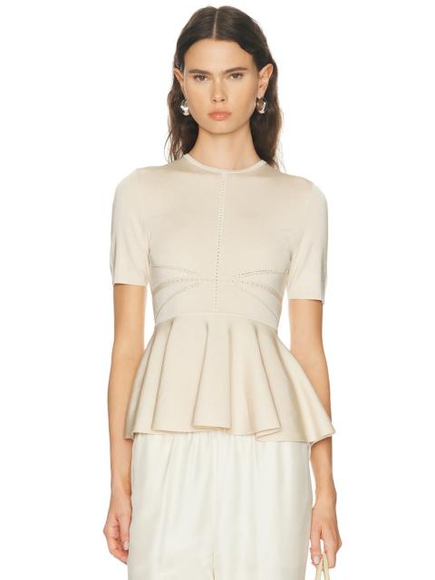 Luna Paneled Peplum Top