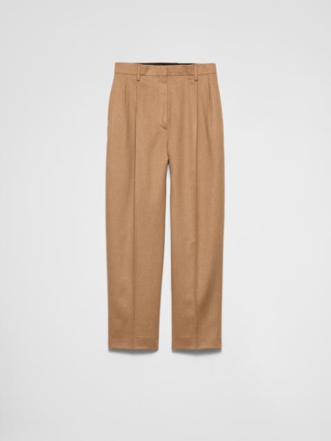 Camel-hair pants
