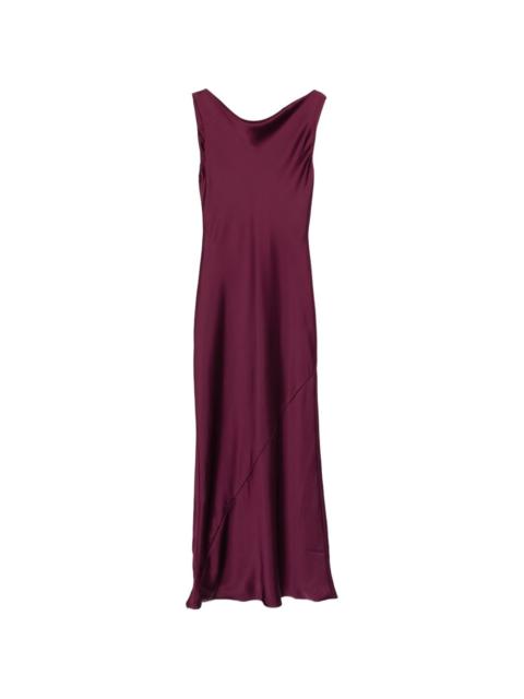 cowl-neck maxi dress
