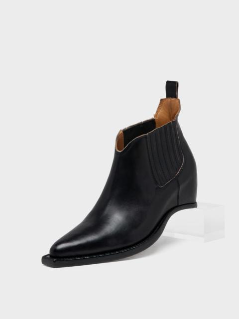 Heel-less Western Chelsea Boots