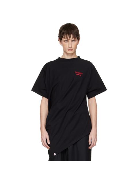 Black Topsy Turvy T-shirt