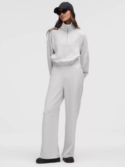 Scuba Mid-Rise Wide-Leg Pant *Waffle