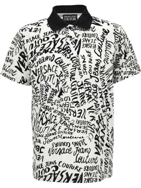 logo-print polo shirt