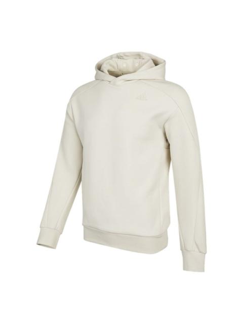 Men's adidas Th Mask Hoody Sports Pullover Creamy White H39297