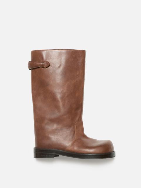 Leather boots - Dark brown