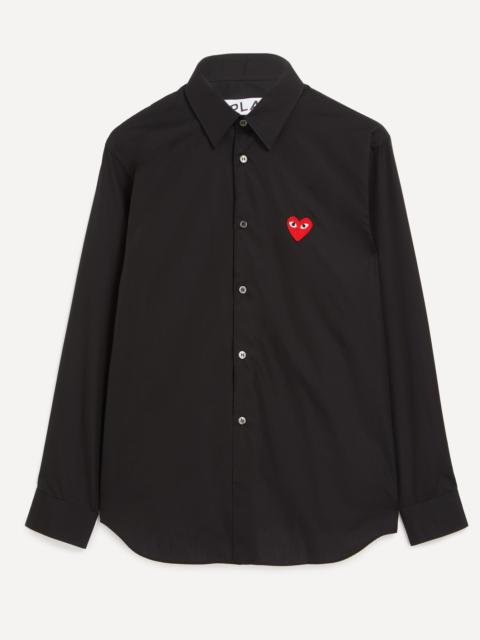 Heart Logo Patch Cotton Shirt