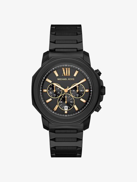 Oversized Prescott Black-Tone Watch