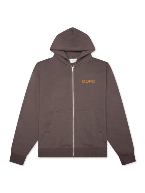 CASTELLI ZIP-UP HOODIE - BROWN