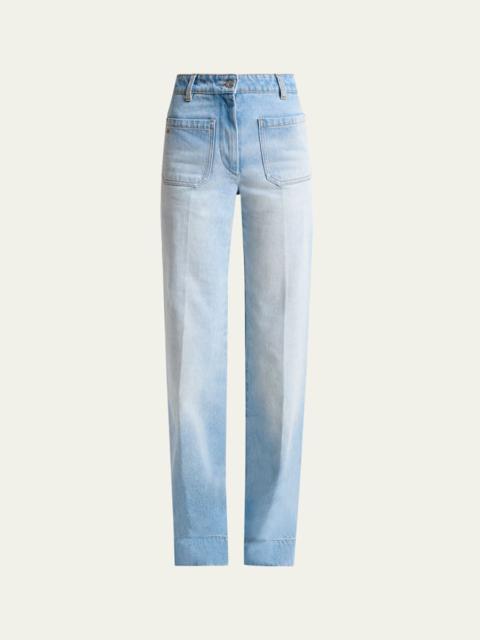 Alina Front Pocket Flare Jeans