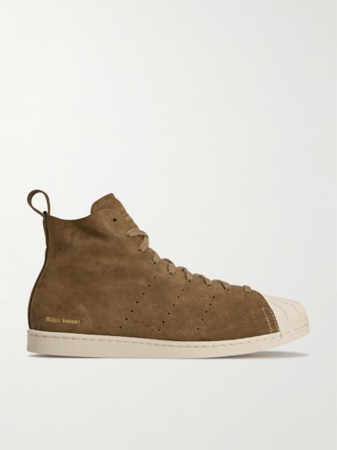 + Wales Bonner Superstar Hi Perforated Suede Sneakers