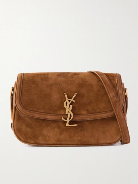 Solferino Medium Suede Shoulder Bag