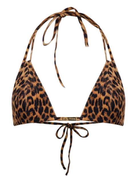 Girona animal-print bikini top