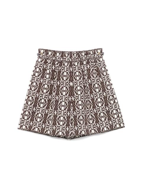 Printed cotton shorts