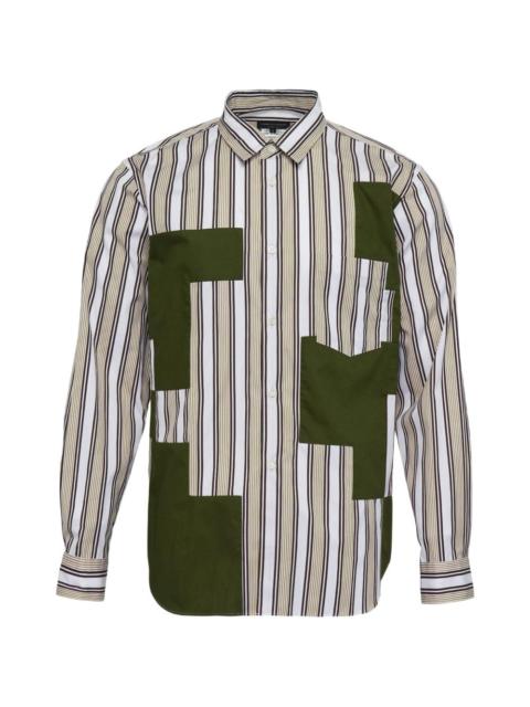 striped-pattern shirt