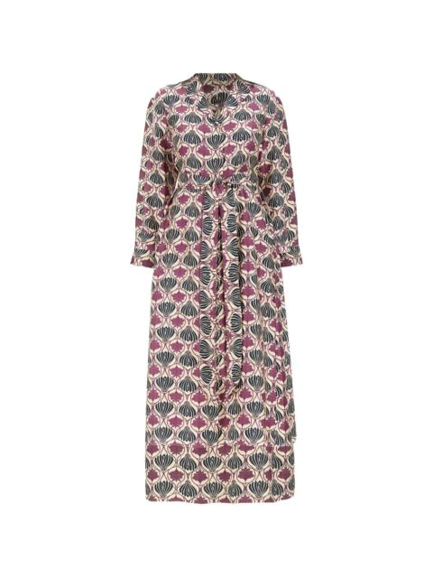 Albert floral-print V-neck dress