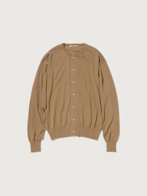 CASHMERE HARD TWIST KNIT CARDIGAN