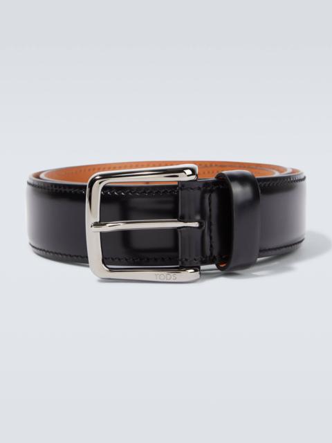 Leather belt