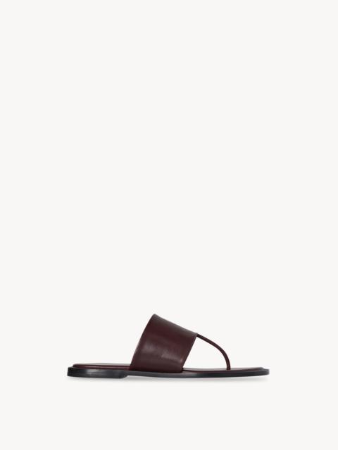 The Row シグナムレザースライド THE ROW Signum leather slides | NET-A-PORTER