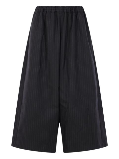 pinstripe elasticated trousers
