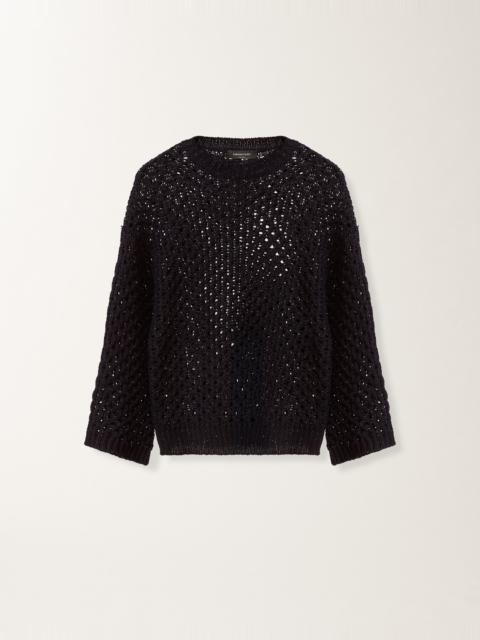 Cape in Platinum and micro sequins