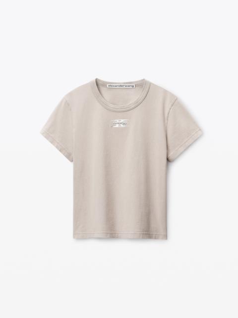 blade logo-embossed tee in cotton
