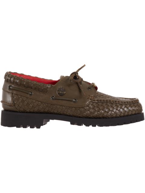 Timberland Woven Leather 3-Eye Lug Supreme Olive