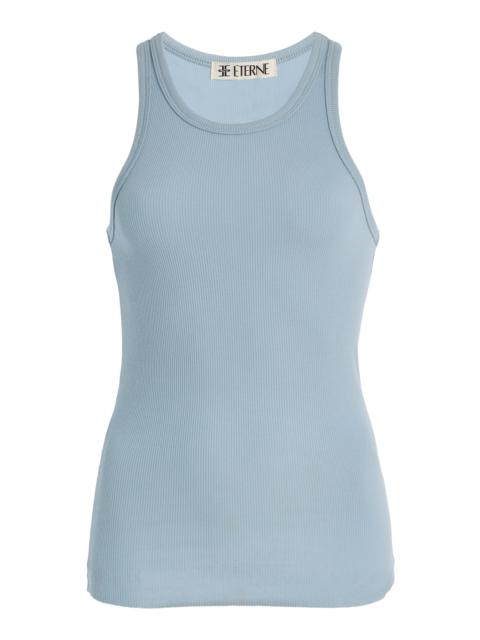 Stretch Cotton-Modal Tank Top blue